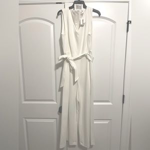 White bridal jumpsuit